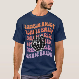 Zombie Bruid Tot De Dood Ons Scheiding Bachelorett T-shirt