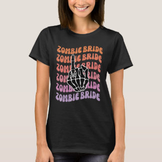 Zombie Bruid Tot de Dood Ons Scheidt Hen Party Bac T-shirt
