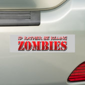 Zombie Bumpersticker (Op auto)