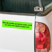 Zombie-bumpersticker Bumpersticker (Op Truck)
