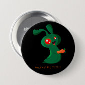 Zombie Bunny Ronde Button 7,6 Cm (Voorkant /achterkant)