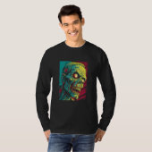 Zombie by Haunted Horror Halloween 9 T-shirt (Voorkant volledig)