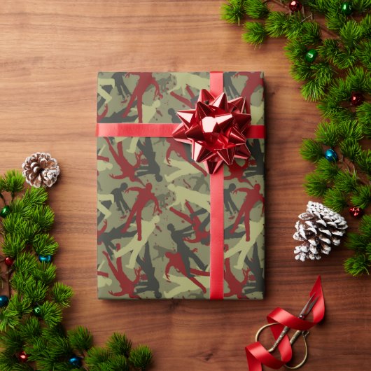 Zombie Camo Pattern Cadeaupapier (Feestdagen Geschenken)
