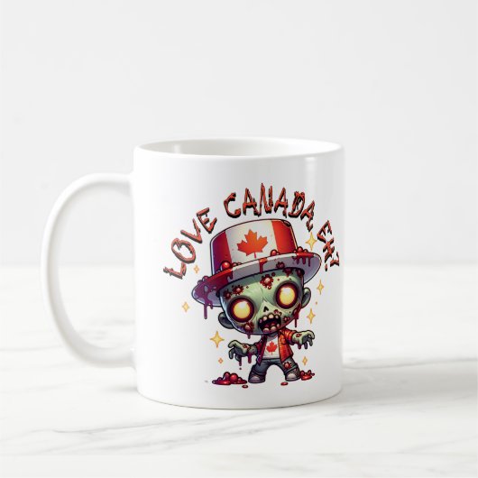 Zombie Canada Dag Koffiemok (Links)