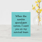 Zombie Card Kaart (Gele Bloem)