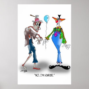 Zombie Cartoon 9373 Poster
