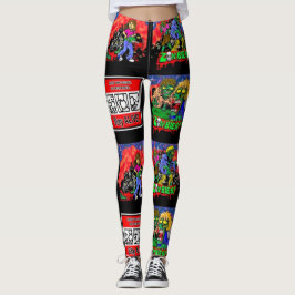 Zombie Cartoon Pattern Leggings
