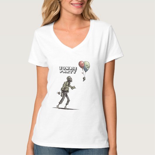 Zombie cartoon T-shirt (Voorkant)