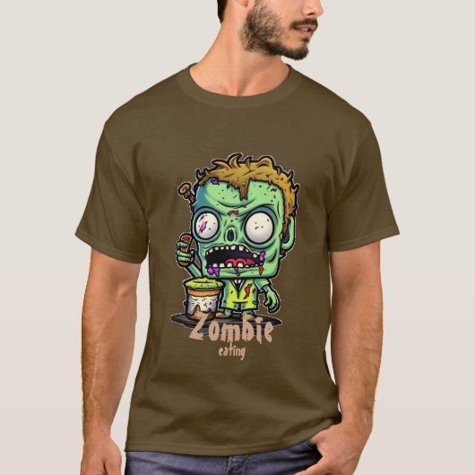 Zombie cartoon T-shirt (Voorkant)