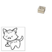 Zombie Cat Rubber Stamp Rubberstempel (Gestempeld)