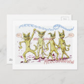 Zombie Cats Briefkaart (Voorkant / Achterkant)