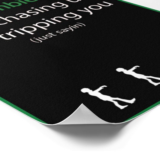 Zombie Chase Poster (Hoek)