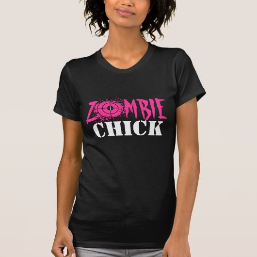 Zombie chick T-shirt voor vrouwen en meisjes (Voorkant)