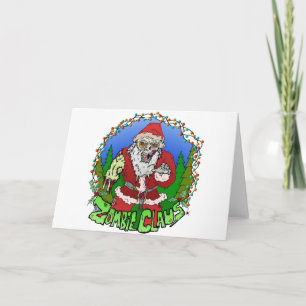 Zombie Claus Feestdagen Kaart