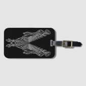 Zombie Clone Army Undead Apocalypse zwart wit Bagagelabel (Voorkant (horizontaal))