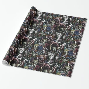 Zombie-cluster Cadeaupapier