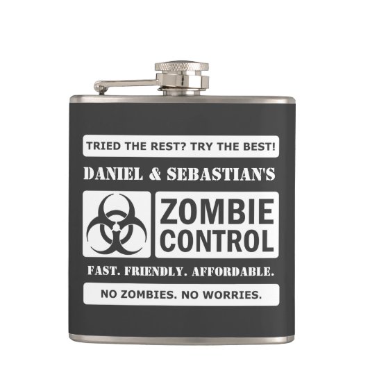 Zombie Control Heupfles (Voorkant)