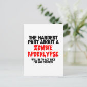 Zombie Cool Design Briefkaart (Staand voorkant)