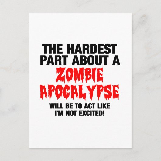 Zombie Cool Design Briefkaart (Voorkant)