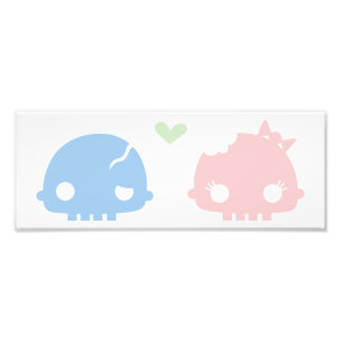 Zombie Couple Prints Foto Afdruk