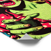 Zombie Couple Retro Comics Poster (Hoek)