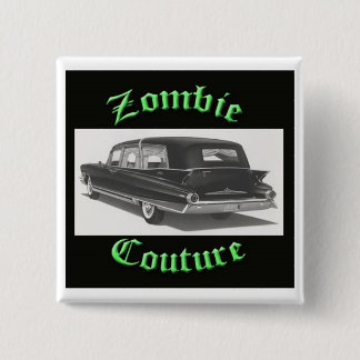 Zombie Couture Hearse Logo Button