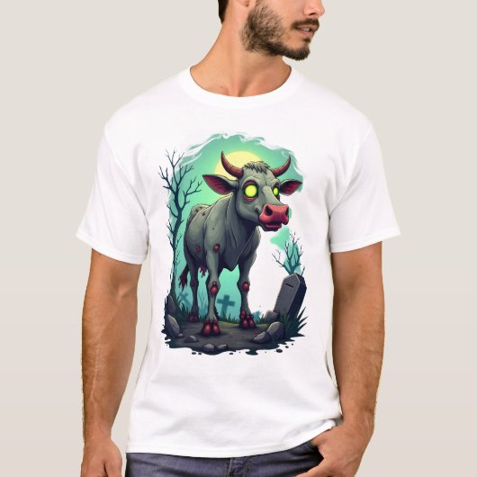 Zombie Cow Apocalypse T-shirt (Voorkant)