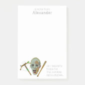 Zombie Crossbow Bat | Grappige apocalyptische noti Post-it® Notes (Voorkant)