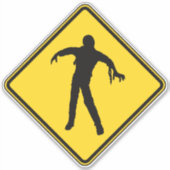 Zombie Crossing Sticker (Voorkant)