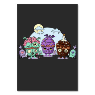 Zombie Cupcake Halloween Kaart