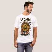 Zombie Cyclops Octopus – Creepy Monster Tentakel H T-shirt (Voorkant volledig)
