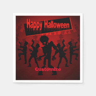 Zombie Dance Party Happy Halloween Servet