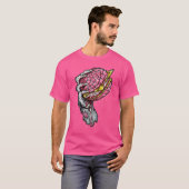 Zombie Dead Brain Hamburger Halloween Horror Humor T-shirt (Voorkant volledig)