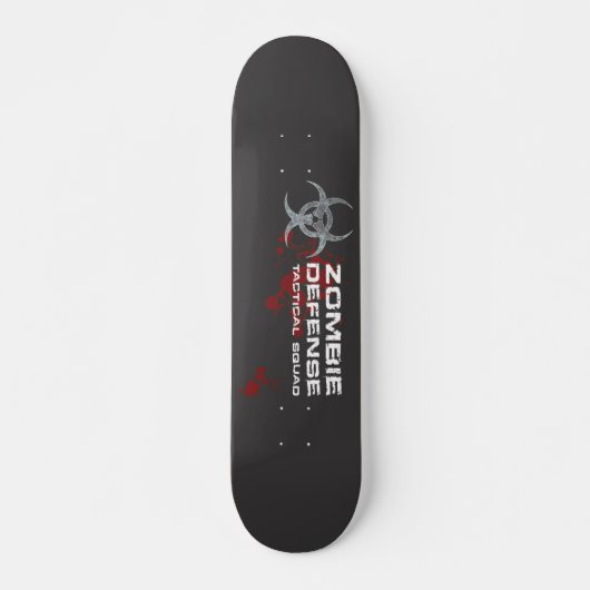 Zombie Defense Tactical Squad board - zwart Skateboard (Voorkant)