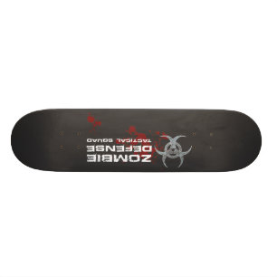 Zombie Defense Tactical Squad bord - zwart Skateboard