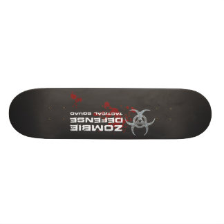 Zombie Defense Tactical Squad bord - zwart Skateboard