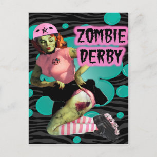 Zombie Derby Briefkaart