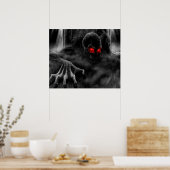 Zombie die uit het dode Poster komt (Keuken)