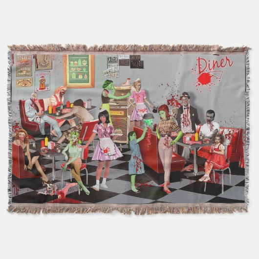 Zombie Diner Deken (Voorkant)