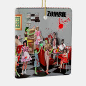 Zombie Diner Keramisch Ornament (Rechts)