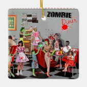 Zombie Diner Keramisch Ornament (Voorkant)