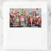 Zombie Diner Rechthoekige Sticker (Tas)