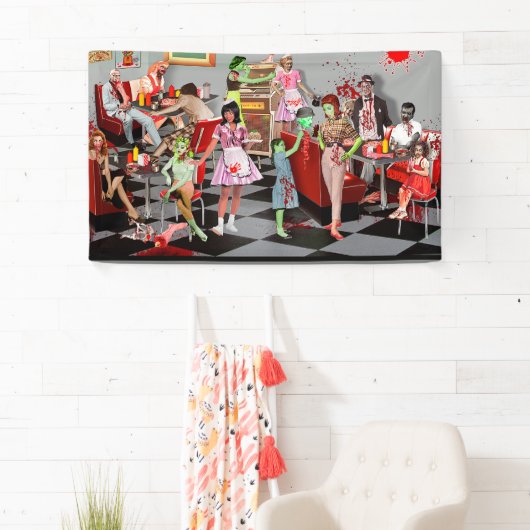 Zombie Diner Spandoek (Insitu)