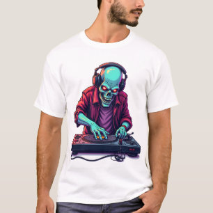 Zombie DJ � Muziekgestival Halloween T-shirt