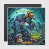 Zombie DJ Rave Halloween-feeststemming (Voorkant / Achterkant)