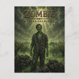 Zombie Dode Boomgaard Donkere Cinema Briefkaart