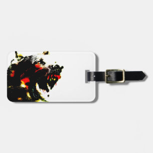 Zombie Dog Bagagelabel met lederriem