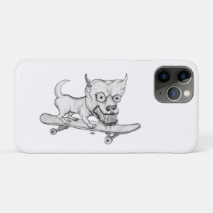 Zombie Dog, mijn kleine mooie hond op skateboard iPhone 11 Pro Hoesje