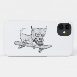 Zombie Dog, mijn kleine mooie hond op skateboard iPhone 11 Hoesje