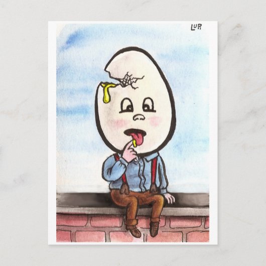 Zombie Dumpty Briefkaart (Voorkant)